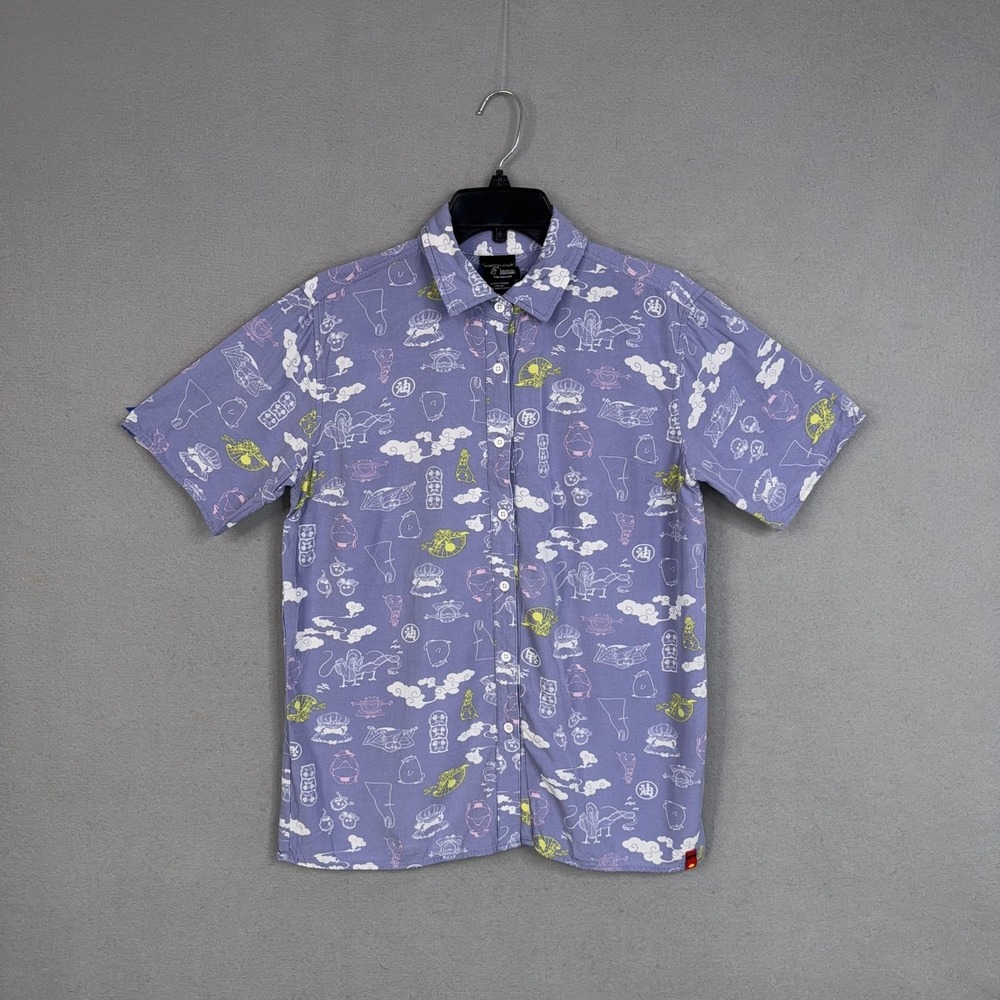 Her Universe Shirt Womens Small Purple Spirited Away Anime Print Button Up Top